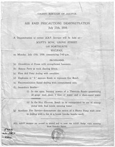 Air Raid Precautions Demonstration