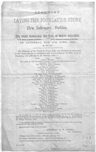 Ceremony - Laying the Foundation Stone of the New Infirmary, Halifax