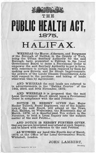Public Health Act, 1875 Halifax (Document ID: 101380)