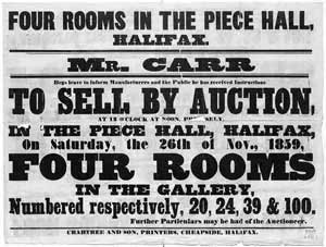 Four Rooms In The Piece Hall, Halifax To be sold by Auction