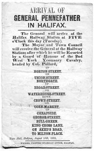 Arrival of General Pennefather in Halifax