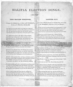 Halifax Election Songs