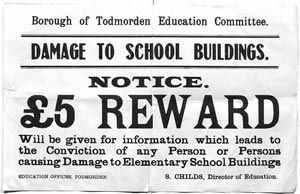 Damage to School Buildings, Todmorden