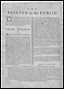 Printer to the Public. Announcement of the Union Journal.