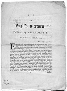 English Mercurie No 50 Published by Authoritie For the Prevention of false Reportes