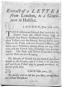 Extract of a Letter from London, to a Gentleman in Halifax