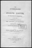 Autobiography of Joseph Lister.