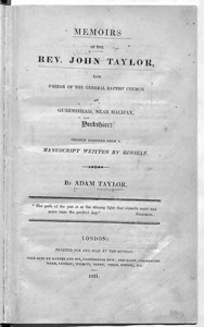 Memoirs of the Rev John Taylor