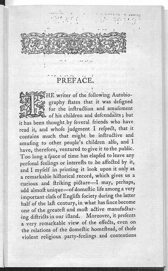 Autobiography of Thomas Wright, of Birkenshaw, 1736-1797.