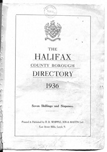 Halifax County Borough Directory, 1936