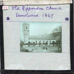 Old Ripponden Church, demolished in 1867