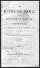 Burgess Roll of the Borough of Halifax, in the County of York.
