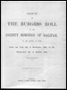 Copy of the Burgess Roll of the Borough of Halifax, in the County of York. (Document ID: 101864)