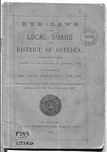 Bye-Laws of the Local Board of the District of Ovenden