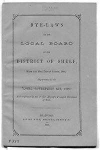Bye-Laws of the Local Board of the District of Shelf
