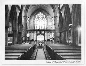 Interior, St Mary's and St James' Church, Halifax