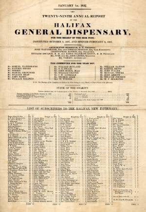 29th Annual Report of the Halifax General Dispensary, 1837