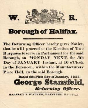 Halifax Election 1835