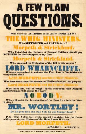 A Few Plain Questions - the 1837 election