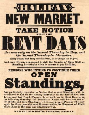 Halifax New Market rent days