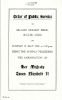 Order of Public Service in Elland Cricket Field for the Coronation of Her Majesty Queen Elizabeth II