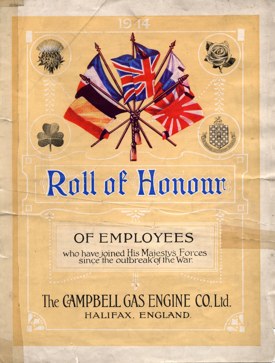 Campbell Gas Engine Company Roll of Honour