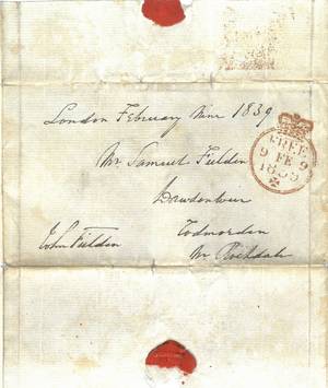 Note from John Fielden to Samuel Fielden