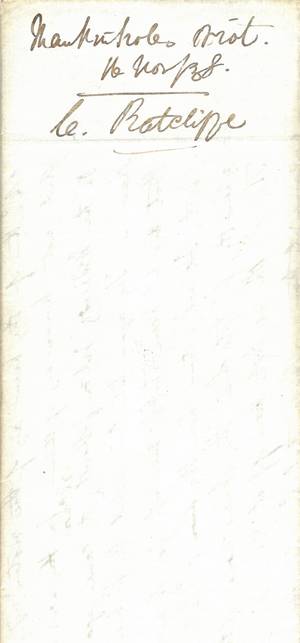The Mankinholes Riot, November 1838 - testimony of Charles Ratcliffe