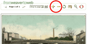 Figure 4a - Location of image zoom controls graphic