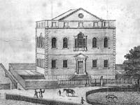 Exterior view of the Square Chapel in Halifax, West Yorkshire.