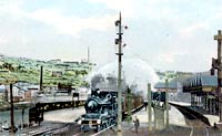 View of the railway station platform, Sowerby Bridge